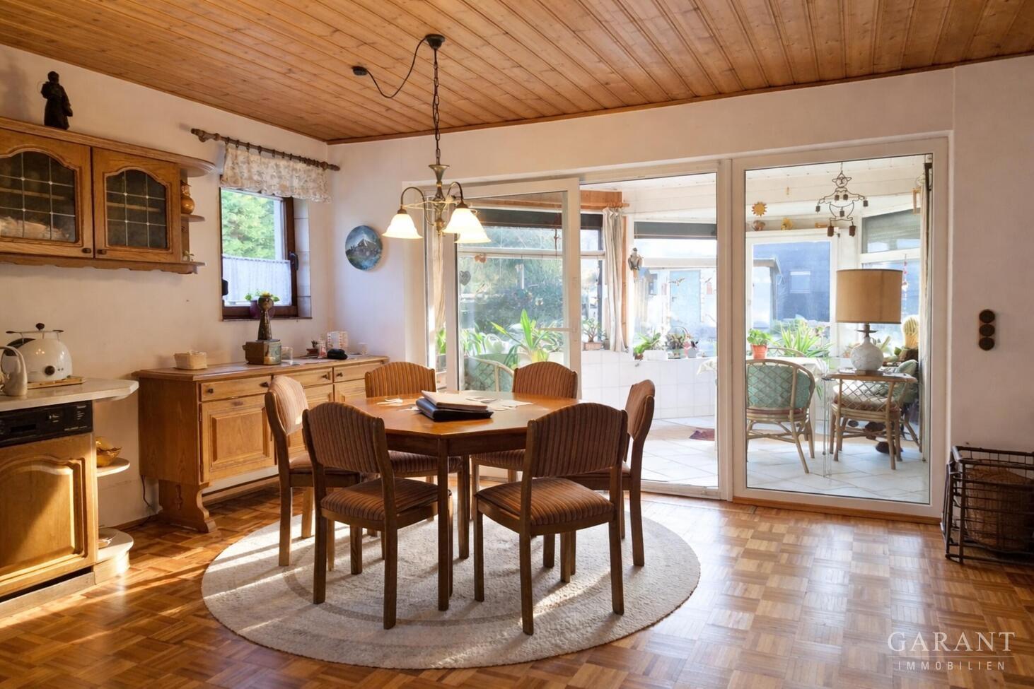 Wohnzimmer und Wintergarten