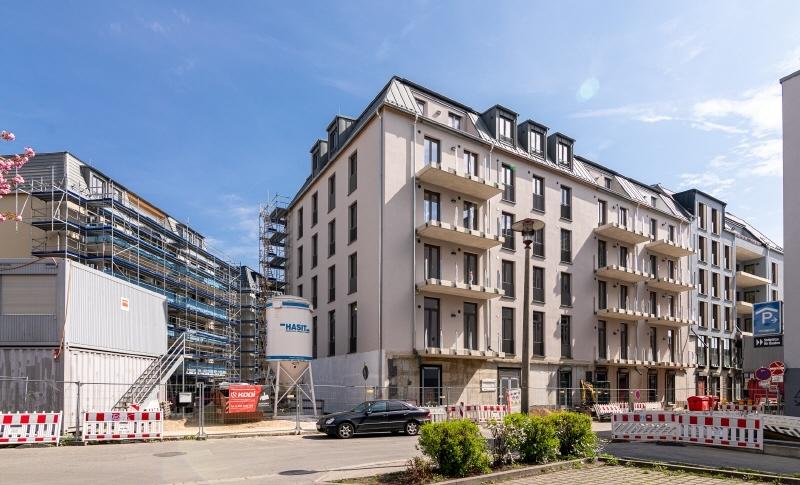 Objektansicht in Bauphase