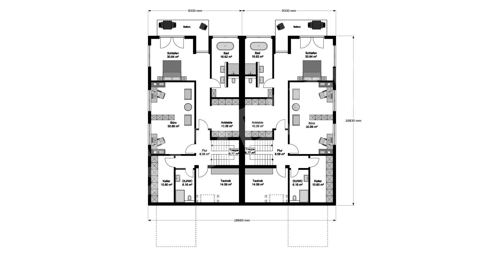 Grundriss Souterrain