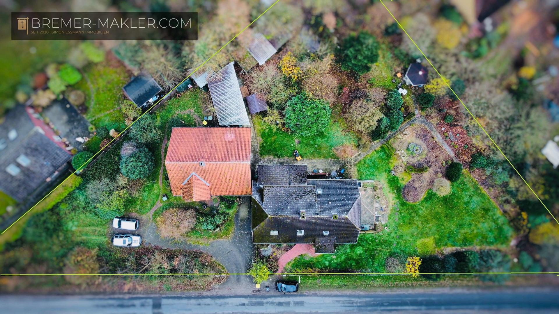 Luftbild (links Haus 1, rechts Haus 2)