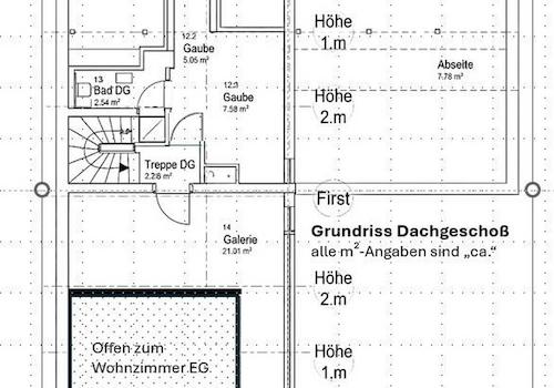 Grundriss Dachgeschoß