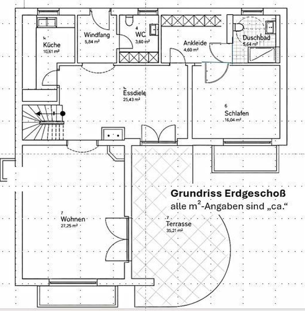 Grundriss Erdgeschoß