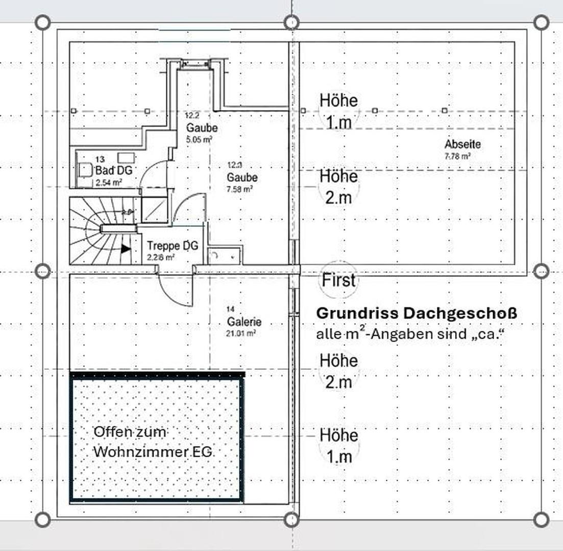 Grundriss Dachgeschoß