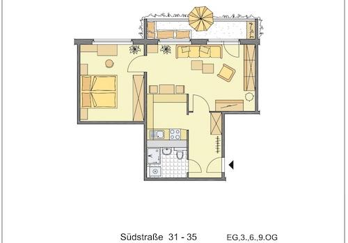 Grundriss möbliert