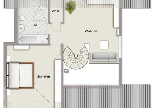 Grundriss 2. Ebene