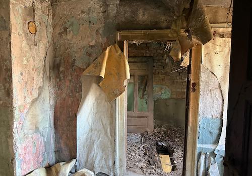 Blick in das Reihenendhaus