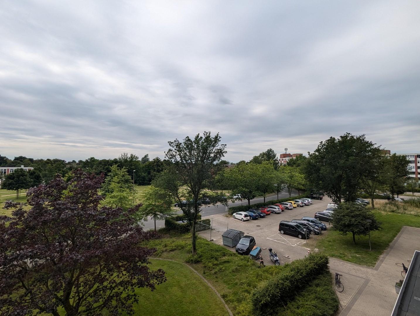 Blick vom Laubengang