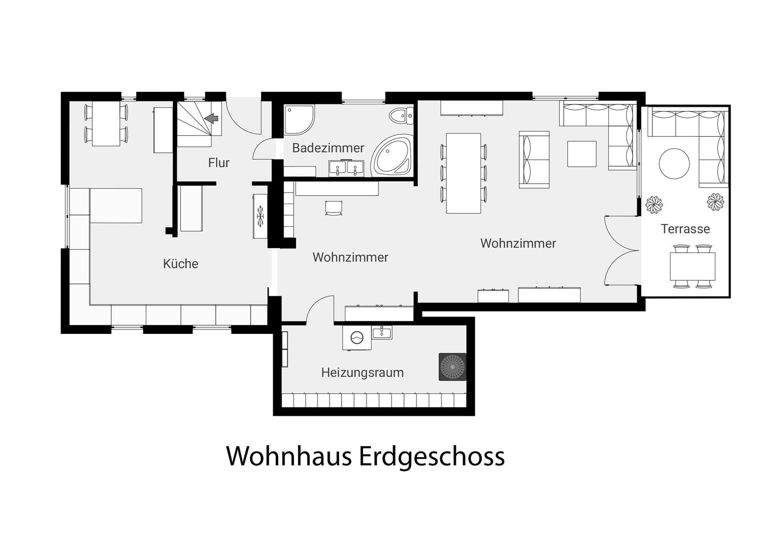 Wohnhaus Erdgeschoss