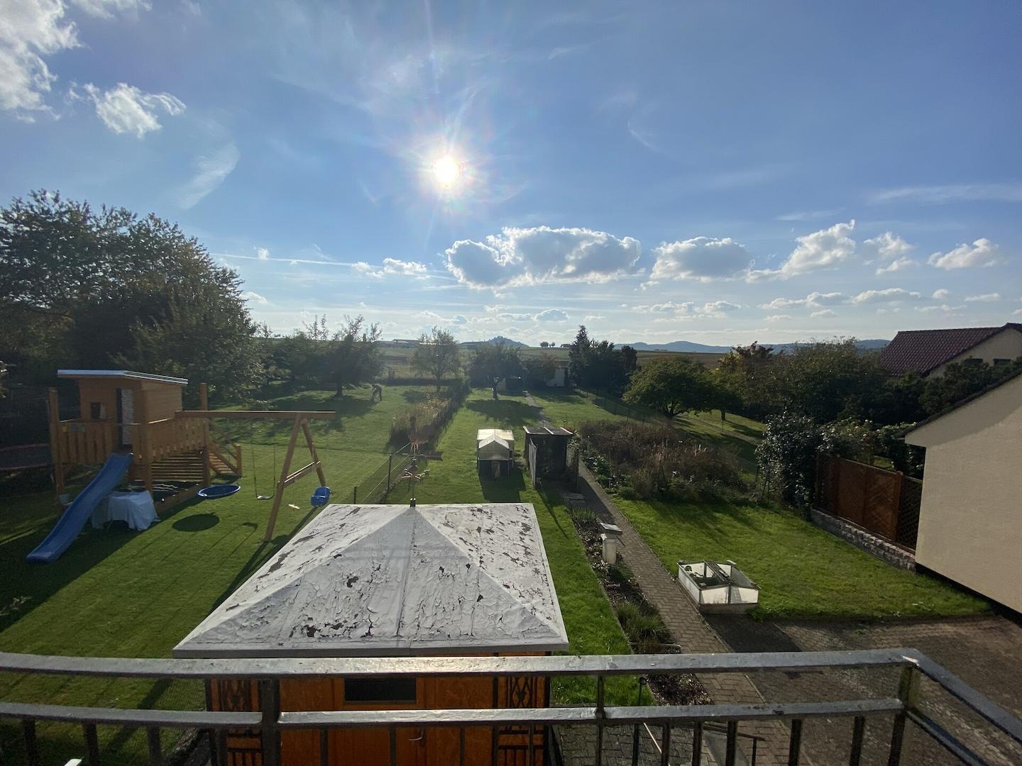 Ausblick Balkon