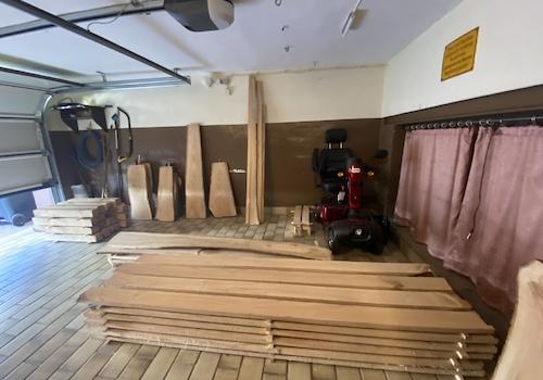 Blick in die Garage