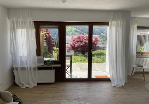 Blick aus dem Wohnzimmer