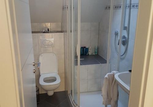 WC mit Dusche im OG