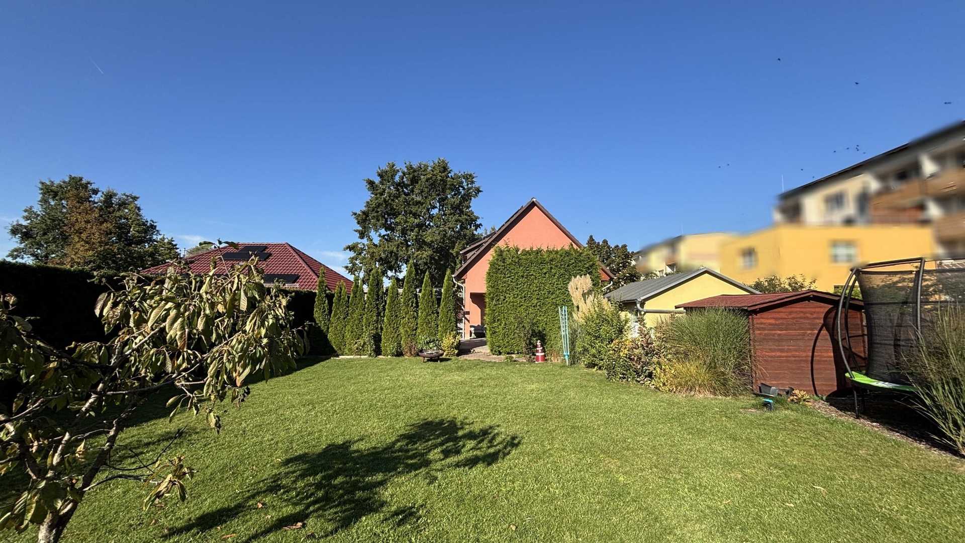 Blick zum Haus