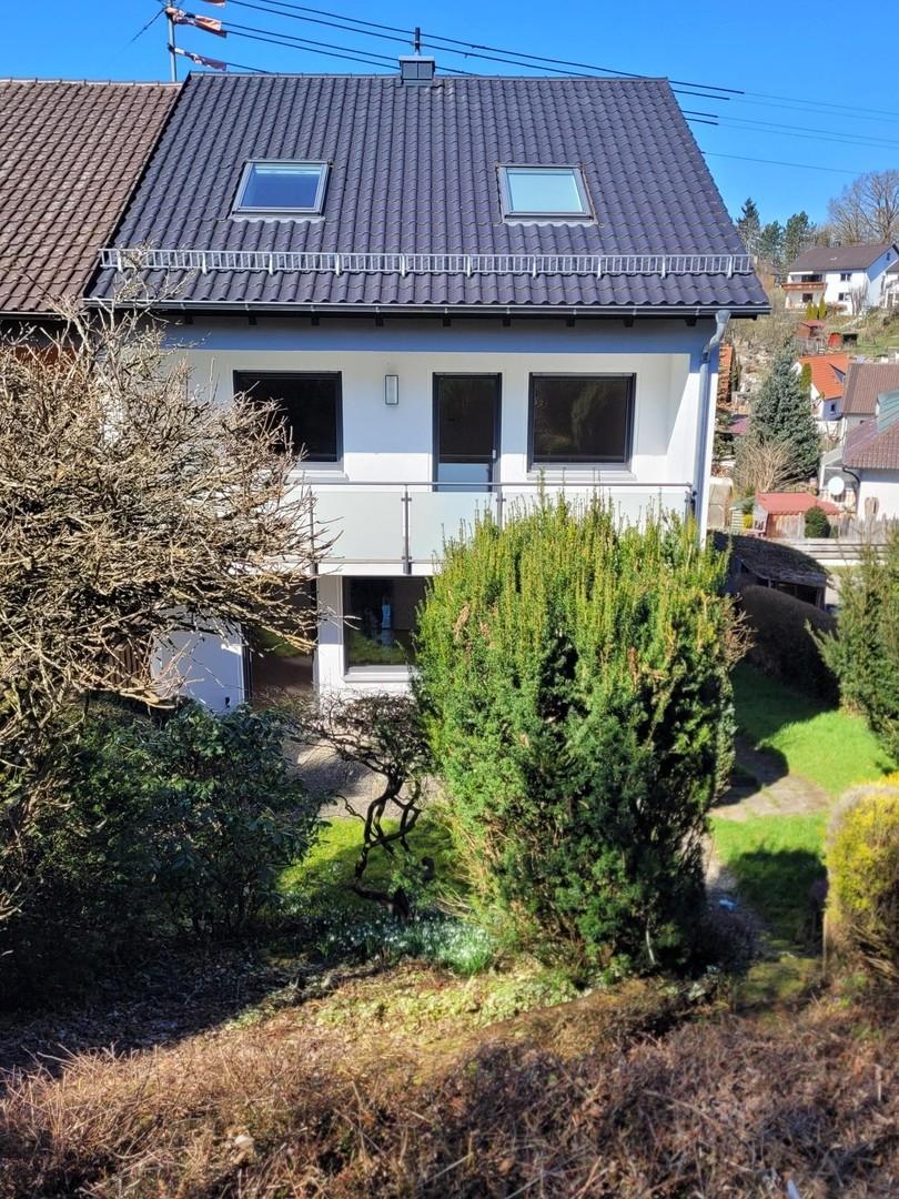 Rückansicht vom Garten