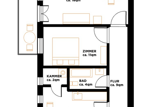 grundriss 1.og, gartenhaus