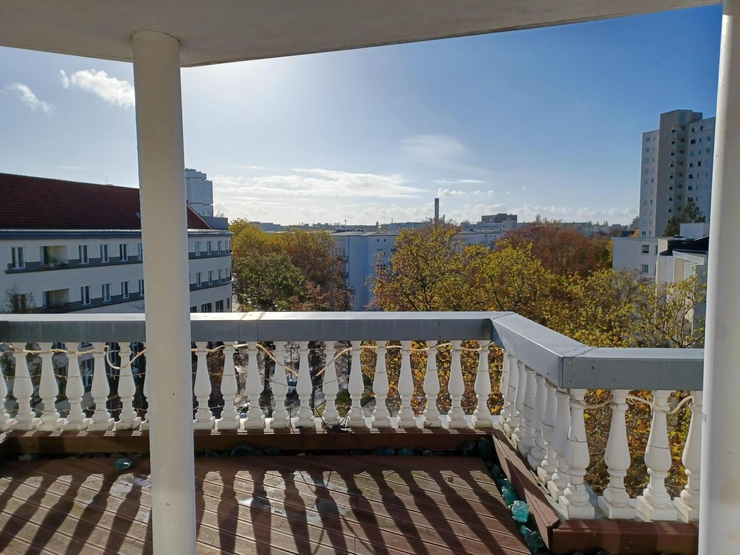Blick vom Balkon