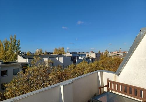 Blick vom Balkon