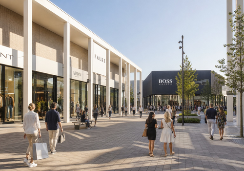 Outletcity 4 min zu Fuß