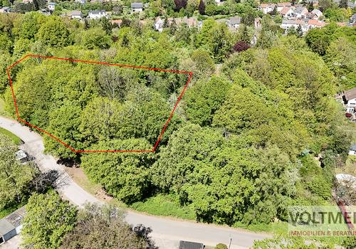 Drohnenaufnahme Grundstück Reihenhäuser 