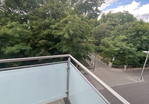 Blick vom Balkon