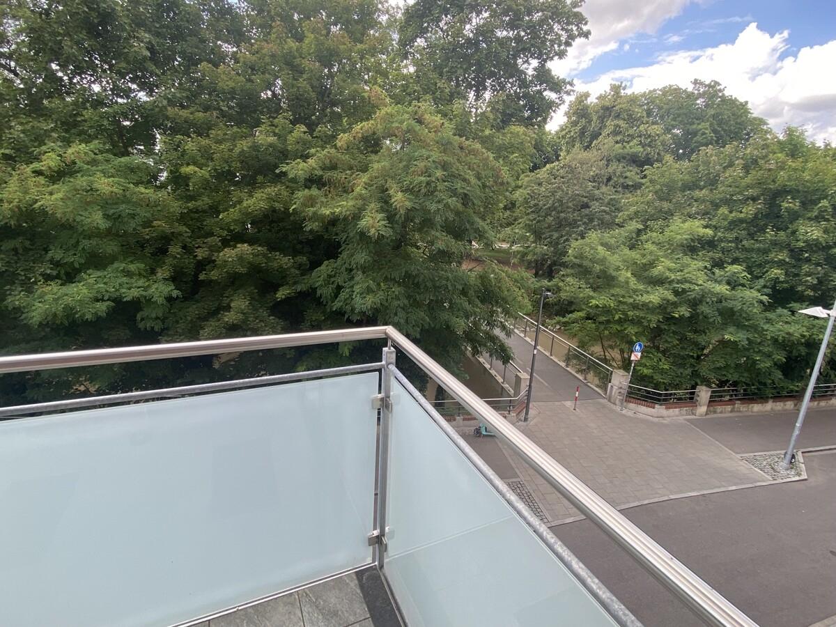 Blick vom Balkon