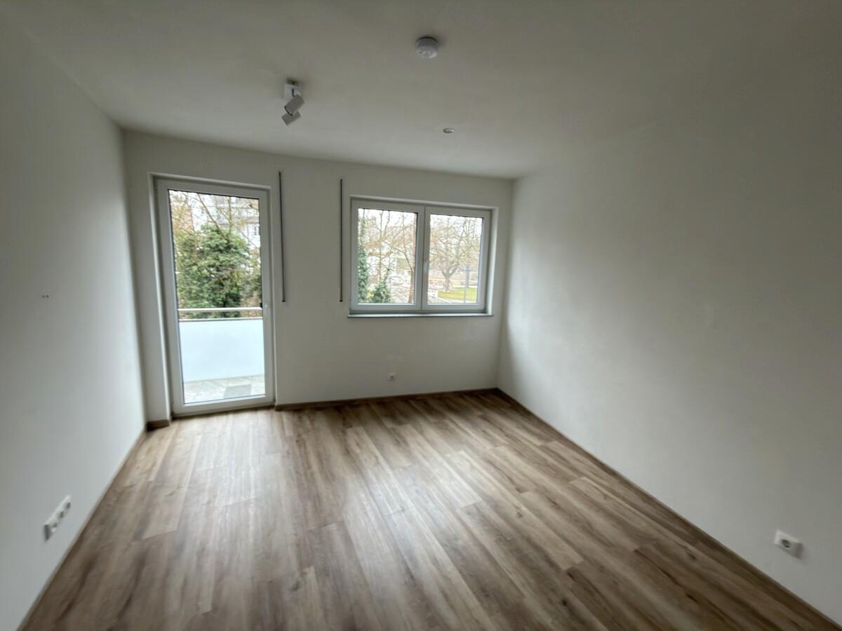 Blick zum Balkon