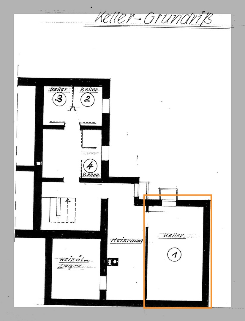 Grundriss Keller
