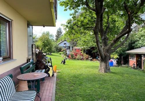 Gartenansicht hinter dem Haus