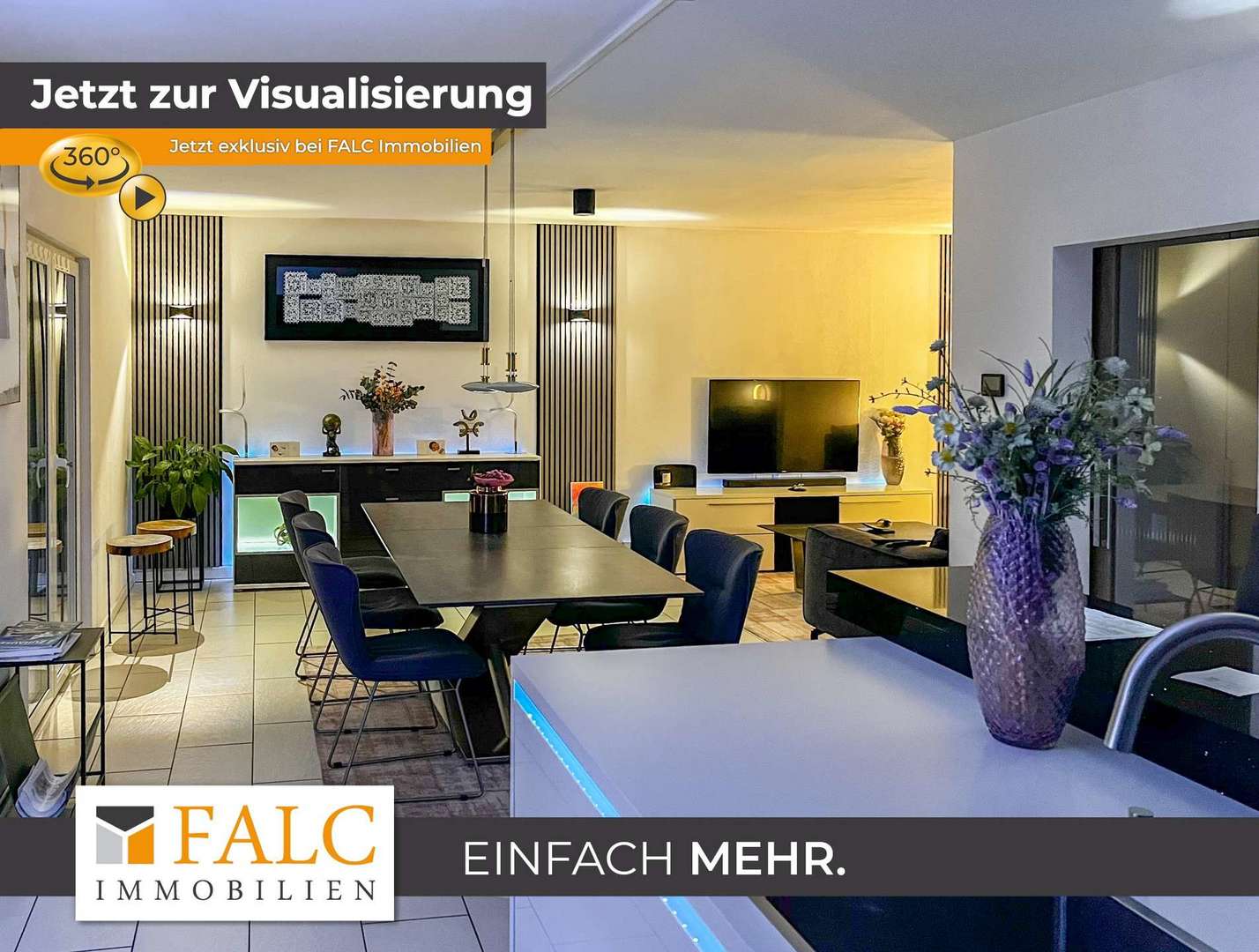 Esszimmer am Abend
