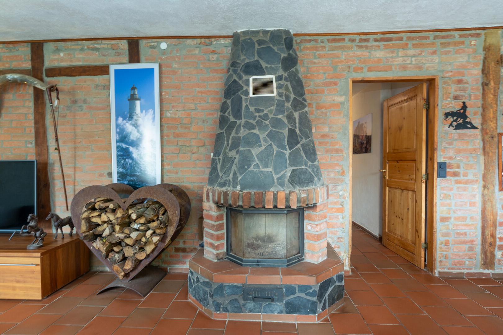 Kaminofen aus Stein