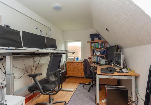 Arbeitszimmer im Dachgeschoss