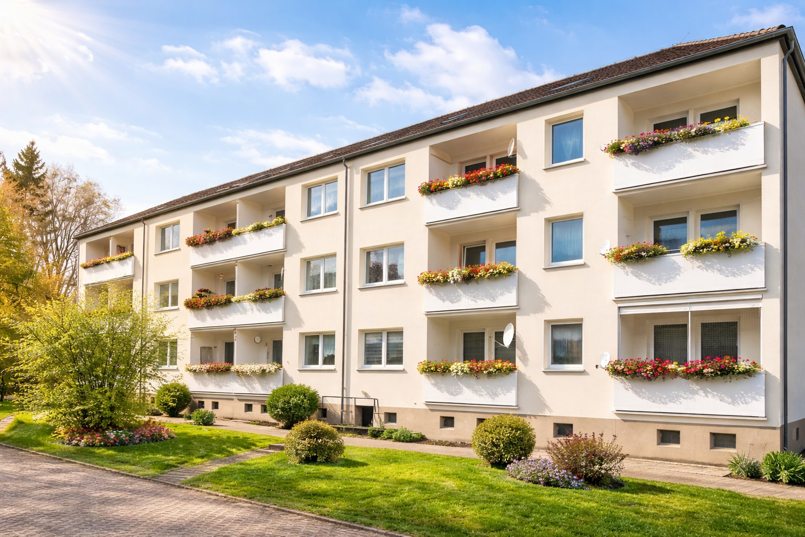 Haus von hinten