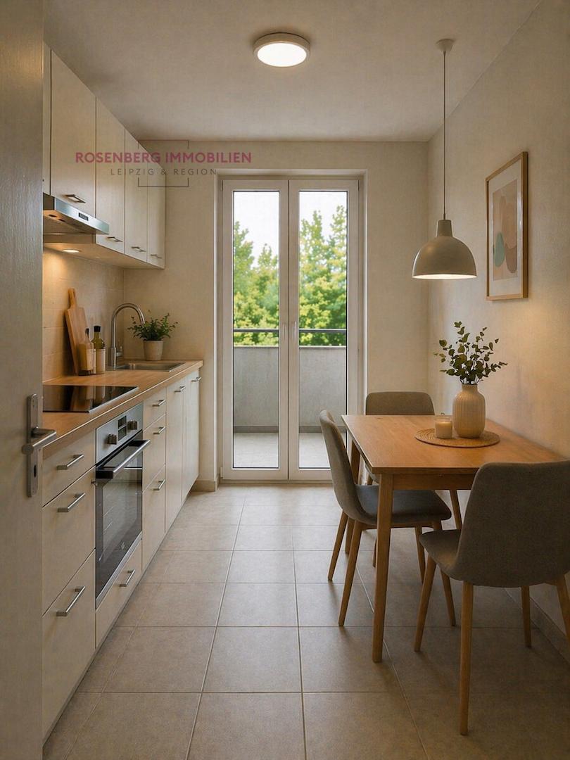Immobilie in Leipzig / Lindenau zu verkaufen_3-Raumwohnung_Küche