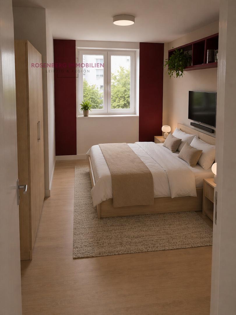 Immobilie in Leipzig / Lindenau zu verkaufen_3-Raumwohnung_Schlafzimmer