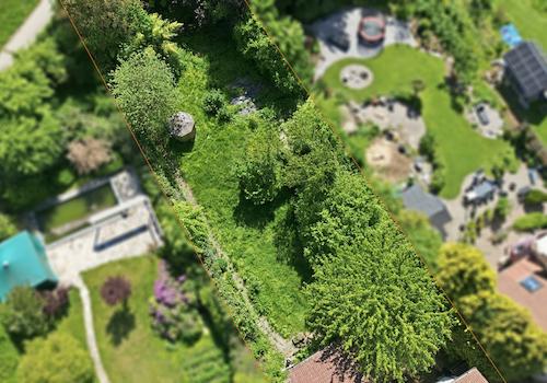 Garten von oben