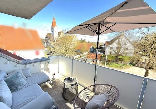 Blick vom Balkon