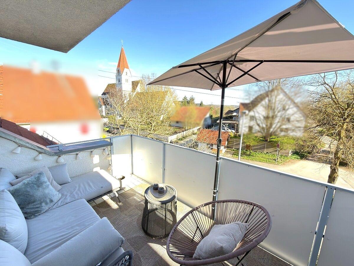 Blick vom Balkon