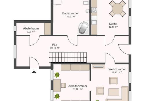 Grundriss Erdgeschoss 4