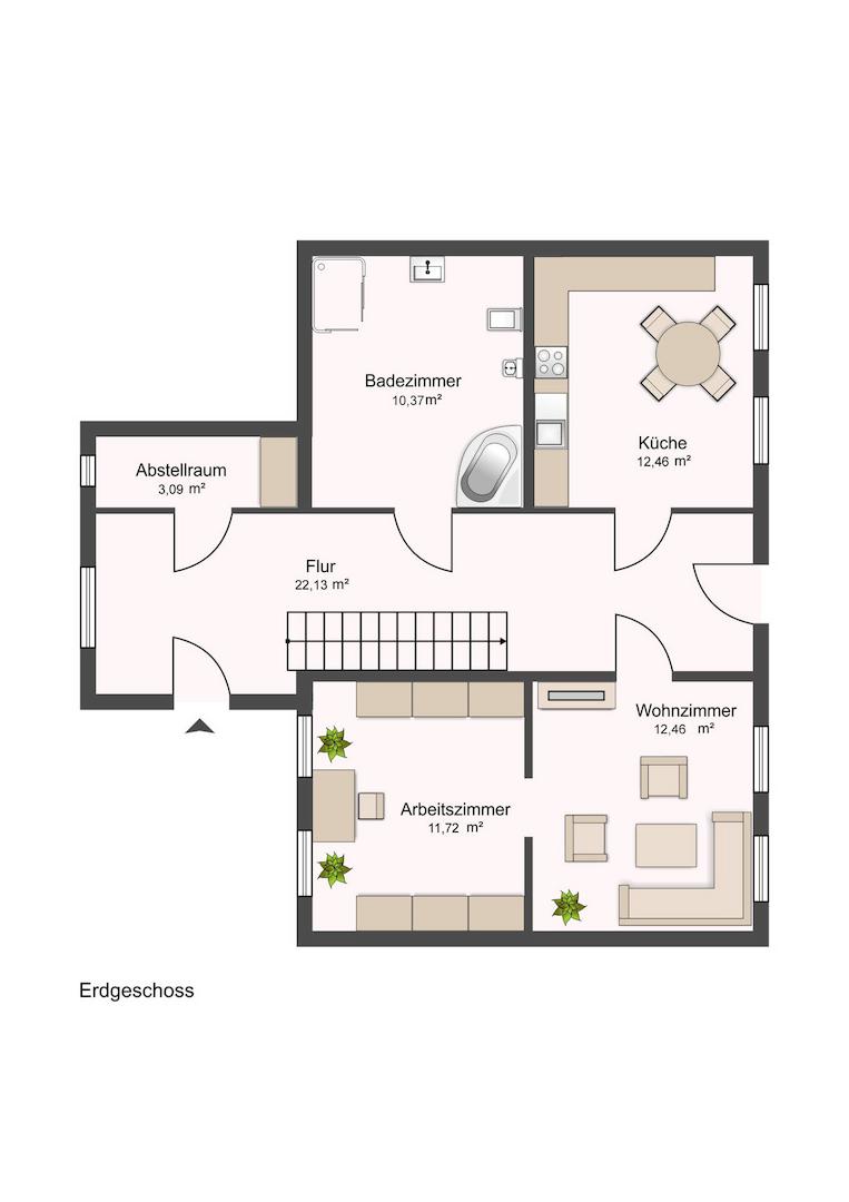 Grundriss Erdgeschoss 4
