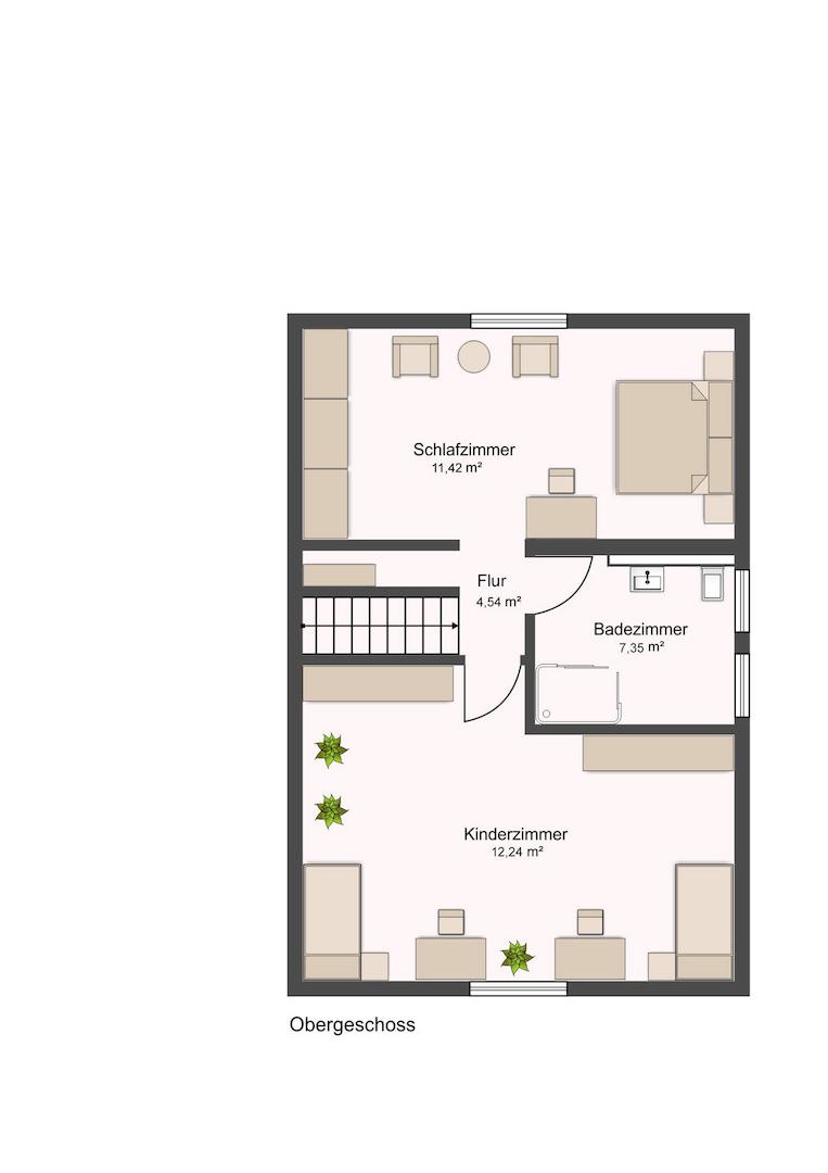 Grundriss Obergschoss 