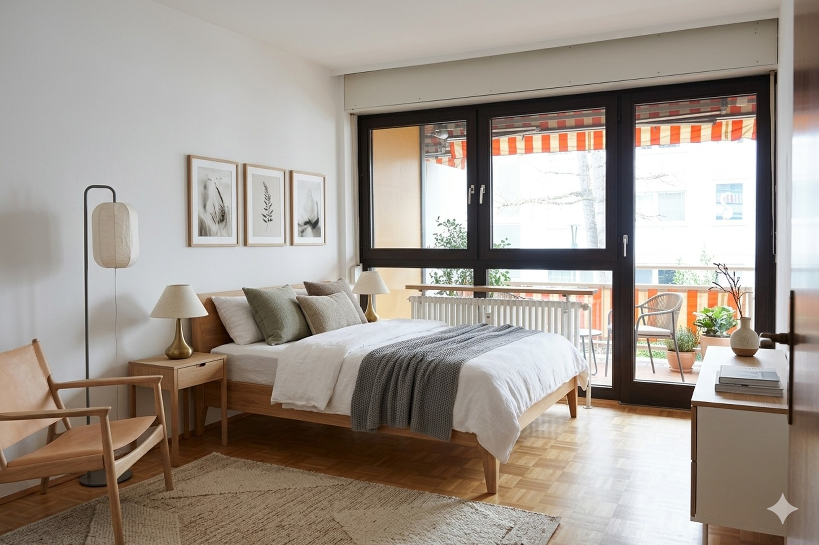 Schlafzimmer virtuell möbliert