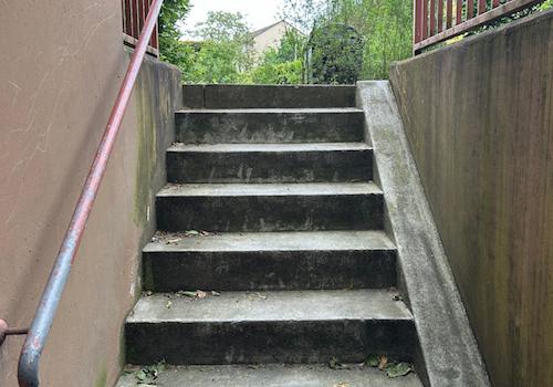 ... direktem Gartenausgang