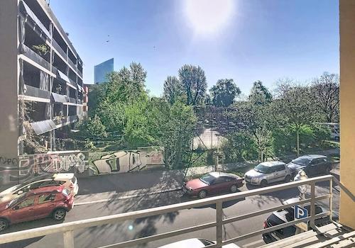 Blick vom Balkon