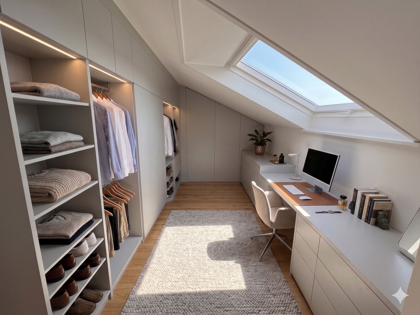 Beispiel Ankleide/Home Office