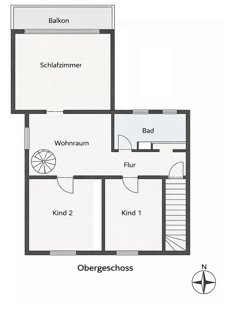 Grundriss Obergeschoss