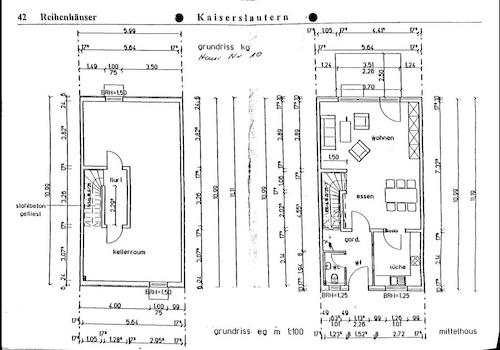 Grundriss Keller und EG
