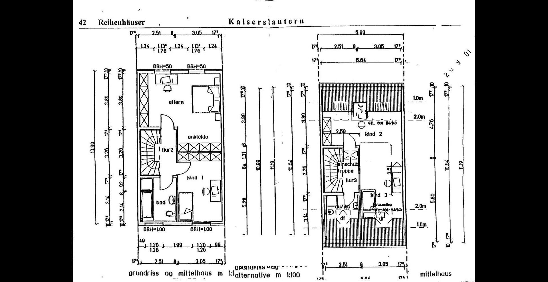Grundriss OG und DG