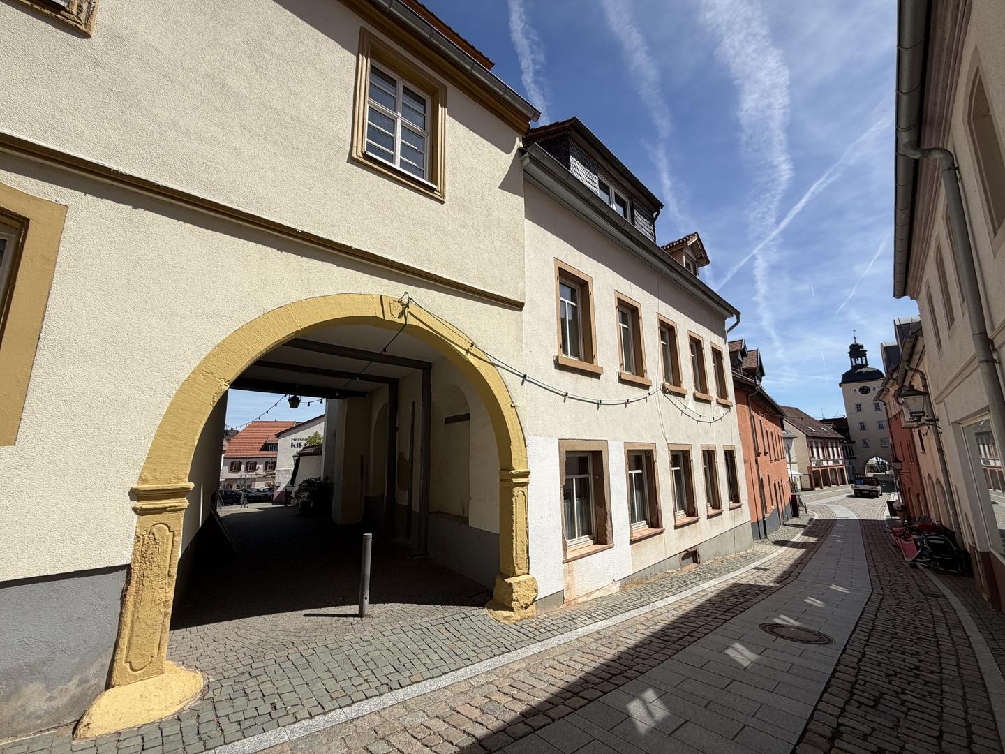 Ansicht Straße zum Haus