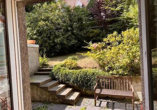 EG-Aussicht in den Garten