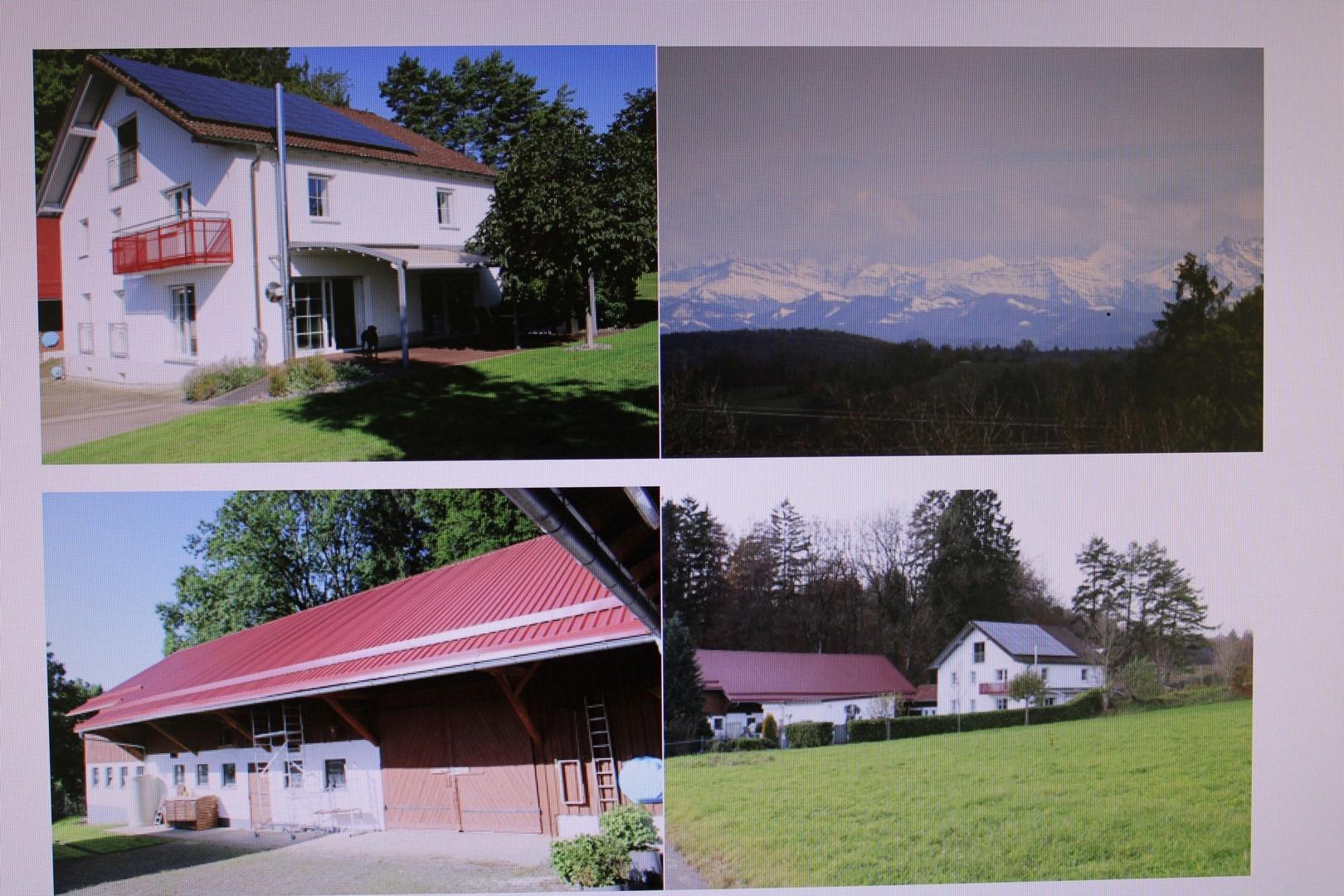 Haus Aussicht Scheune Land